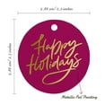 thumbnail image 6 of Inkdotpot Happy Holiday Bottle Tag Real Gold Foil Favor Hang Tags Pack Of 100, 6 of 7