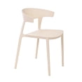 thumbnail image 3 of Set 4 Sillas Comedor Apilables Plástico Interior Exterior Beige Eke, 3 of 9