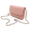 thumbnail image 3 of Premium Small Soft Vegan Leather Quilted Shoulder Bag Crossbody Handbag, 3 of 5