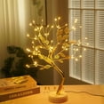 thumbnail image 3 of Inteprter Mini lámpara de árbol de Navidad con Control remoto para el hogar, dormitorio, luz interior, lámpara de árbol bonsái, dormitorio Iluminación y accesorios 72 LED, 3 of 6