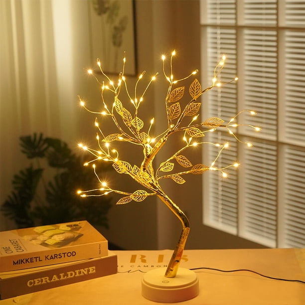 Luz ambiental nocturna en forma de árbol Matsuzay 1000lm USB decoración DIY hogar dormitorio 72 LED