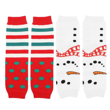 

2 Pairs of Winter Autumn Warm Baby Stockings Adorable Terry Baby Socks (Random Style)