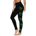 thumbnail image 2 of QATAINLAV Ladies Leggings 2025 St Patricks Day Shamrock Printed Tights Womens Casual High Waisted Butt Lifting Yoga Pants Black S Clearance Sale, 2 of 6
