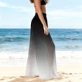 thumbnail image 3 of OGLCCG Women's Cover Up Boho Pants See Through Sheer Mesh Chiffon Flowy Beach Pants Gradient Color Wide Leg Long Palazzo Pant,M, 3 of 7