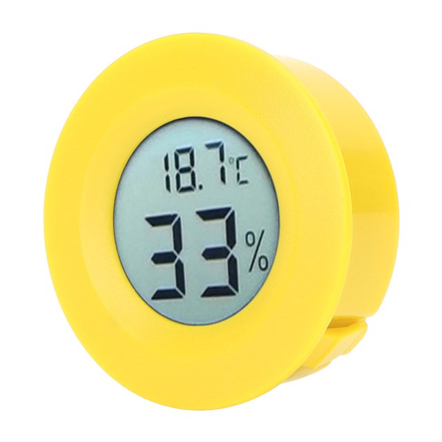 Mini Monitor De Temperatura De Humedad Del Higrómetro De Termómetro LCD Mini Con Rango De -50 A 70 Grados Celsius 10-99% HR Para El Gabinete De Visualización Del Refrigerador