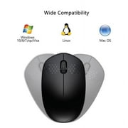 Silent Click Mouse Wireless Mini Portable Mouse 2.4G Optical Mouse for Laptop,PC,Mac (Black)
