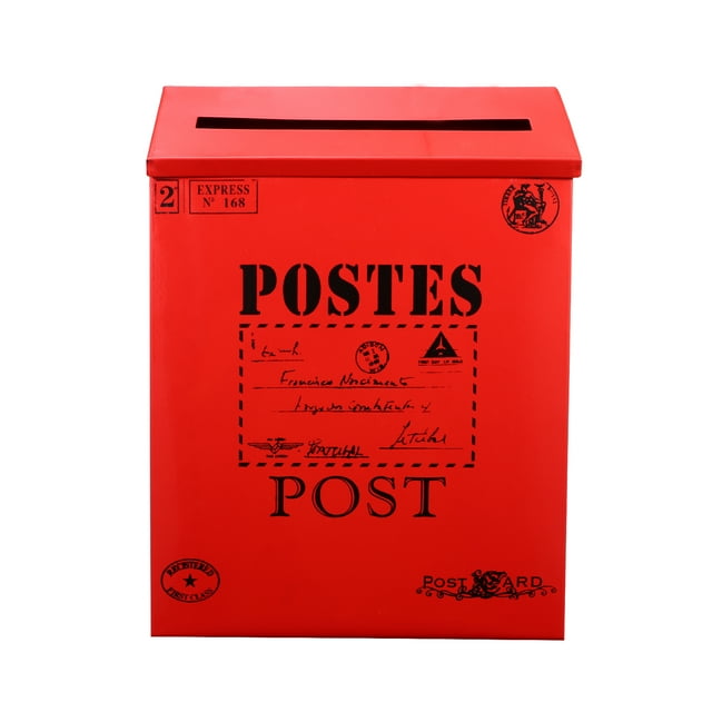 CIMAXIC Letter Case Ornament 1pc Multifunctional Letter Box Durable Post Box Decor Photo Props for Decoration,11.42"X8.66"X2.36"
