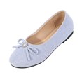 thumbnail image 3 of YOUYEDIAN Loafers for Women Fashion Bowtie Deco Round Toe Casual Slip On Low Heel Flats Versatile Comfy Outdoor Shoes, 3 of 5