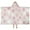 Pink Dog Paw, variant on Husky Dog Flower Floral Hooded Bath Towel,50"x30" for Ages 3 To 12 Kids, Quick Dry Lightweight Soft Microfiber Hood Beach Towel Cover Up for Kids