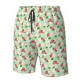 thumbnail image 4 of Logiee Flower With Ladybug Print Mens Swim Trunks Quick Dry Board Shorts,Breathable Hawaii Beach Shorts Swimwear Bathing Suits-Large, 4 of 6