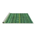 thumbnail image 2 of Ahgly Company Machine Washable Indoor Rectangle Oriental Turquoise Blue Modern Area Rugs, 4' x 6', 2 of 4