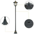thumbnail image 2 of C Cattleya 1-Light Dusk to Dawn LED Outdoor Solar Post Light, 2 of 7
