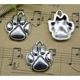 thumbnail image 4 of U8MO 6/20/50X Jewelry Making DIY Dog's Palm Alloy Charm Pendant 20x16mm-50pcs, 4 of 5