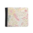 thumbnail image 1 of line  flower  paint flip bifold faux leather wallet  multi-function card purse, 1 of 4
