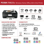 Canon PIXMA TR8620a Wireless All-in-One Printer, Scanner, Copier, Fax Machine - 4451C032