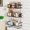 Black, variant on Bathroom Organizer - Over Toilet Storage, Floating Shelves with 2 Hooks, Wall Mounted Shelf Rack, Behind and Above the Tank, Gifts for Women (Black, 1-Tier)