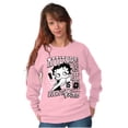 thumbnail image 3 of Betty Boop Kanji Hashtag Attitude Women Crewneck Sweatshirt Brisco Brands L, 3 of 6