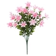 thumbnail image 2 of Artificial UV Resistant Flowers Outdoor Fake Plants Flowers Star Jasmine White Greenery Plastic Flowers Farmhouse Plants Shrubs for Hanging Planter Garden Cemetery Grave Kitchen Decor, 2 of 8
