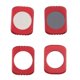 thumbnail image 4 of Kit de de lente de 4 piezas con óptico para accesorios de cámara de bolsillo de aviones, rojo, 4 of 7