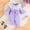 Purple, variant on Toddler Baby Girl Crewneck Jumpsuit Ruffle Lace Trim with Bowknot Long Sleeve Casual Jumpsuit Newborn Fall Winter Cute Onesie