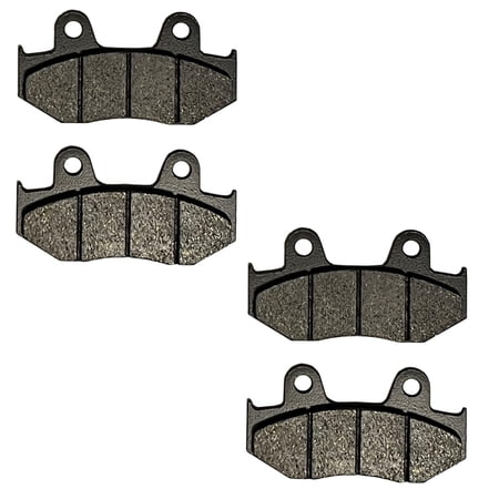 Factory Spec, Front & Rear Semi-Metallic Brake Pads for Honda ATC250R 3-Wheeler fits 1985-1986