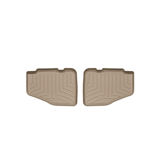 WeatherTech Custom Fit FloorLiners compatible with Jeep Wrangler Unlimited 2-Door, Wrangler 2-Door - 2nd Row (2-Piece Liner), Tan