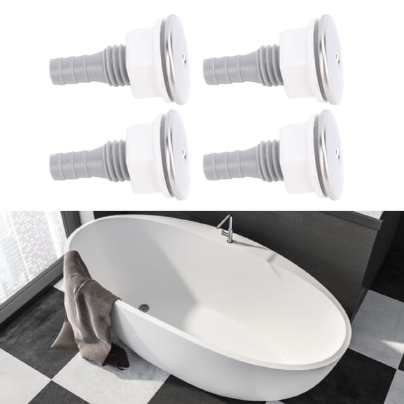 Bathtub Straight Bubble Jet, PVC Smooth Bathtub Air Bubble Nozzle Jet Erosion Resistant for Hot Tub Accessory