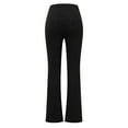 thumbnail image 3 of SNKSDGM Women's Plus Capri Pants for Women Jeans Black Pants for Women Petite Short Women's Fashion Solid Strappy Hem Trousers Sporty Gym Athletic Fit Jogger Pants, 3 of 4