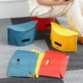 thumbnail image 2 of Portable Card Folding Stool Outdoor Camping and Fishing Multi Functional Plastic Handheld Basket Storage Chair, 2 of 9