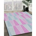 thumbnail image 2 of Ahgly Company Indoor Rectangle Patterned Pastel Light Blue Novelty Area Rugs, 4' x 6', 2 of 6