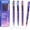Vivid Color 0.5mm 4 Pcs, variant on Liquid Ink Rollerball Pens: 0.5mm Assorted Color Ink Fine Point Tip Rolling Roller Ball Pen Multicolor No Bleed & Smudge for Journaling Smooth Writing Drawing 4ct