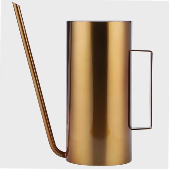 Watering Can for Indoor Plants Garden Stainless Steel Watering Can Pot for House Plant Garden Flower, Long Spout Water Can for Outdoor Watering Plants Gold 1.5L.