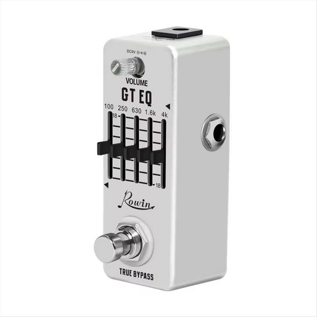 Pedal Ecualizador de Guitarra, Ecualizador Paramétrico de 5 Bandas, Pedal de Efectos de Guitarra, Compensador de Frecuencia, Rango de ±18 DB para Pedal de Tamaño Mini