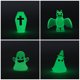 thumbnail image 2 of KAKOWELY 6 miniaturas de Halloween para micropaisajismo, adornos luminosos de resina para casa., 2 of 3