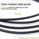 thumbnail image 5 of Cable AUX estéreo SatelliteSale 3.5mm Macho A Macho nylon Negro 30 pies, 5 of 5