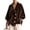 Brown #012, variant on Jackets for Women Long Sleeve Velvet Cardigan Oversized Casual Outerwear for Spring Fall Winter, XL