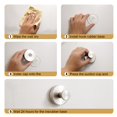 thumbnail image 2 of Ganchos con ventosa para colgar para ganchos de ducha Ducha de baño para ventanas de vidrio Espejo Azulejo Ganchos adhesivos para toallas para colgar Bola de baño Toalla para bata (Paquete de 4 negros, 2 of 5