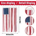 thumbnail image 7 of 4th of July Independence Day 250th Anniversary Star Flag Banner, Patriotic American Flag Star Wall Hanging, Front Door Porch Decoration, 1 Piece (50x27 Inches), 7 of 7