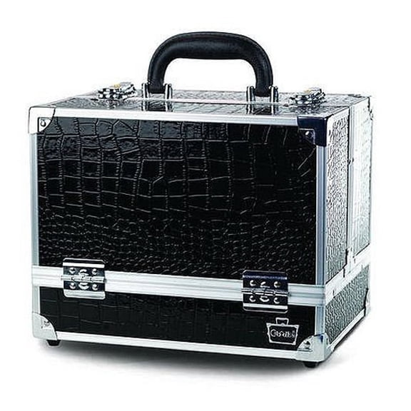 Tres Chic 6 Tray Train Case, Black , 4.86 Pound
