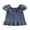 Blue, variant on BemeyourBBs Toddler Baby Girl Denim Dress Puff Short Sleeve Front Bow Summer Princess Dress Cute Ruffle Square Neck A-line Party Jean Dress Clothes