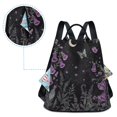 thumbnail image 5 of FORMRS Women's Travel Backpack Purse Anti-Theft Hidden Pockets Casual Shoulder Bag, Gothic Floral Print, 5 of 7