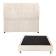 thumbnail image 1 of Box Base Cama Queen Size + Cabecera Nube Dicasa Crema, 1 of 8