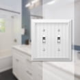 thumbnail image 2 of Placa de pared Amerelle 279TTW de madera compuesta de 2 palancas, color blanco, 2 of 3