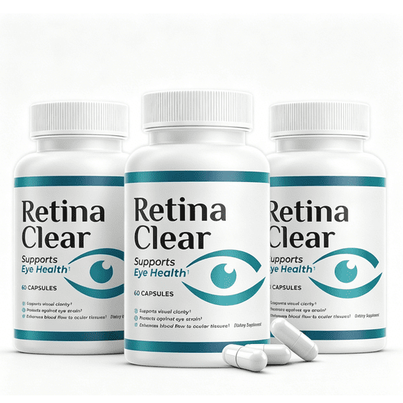 3PCS Retina Clear Vision Support Supplement, Eye Health Formula, 60 Capsules, 30 Days Supply, Makeup Organizers
