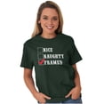 thumbnail image 4 of Xmas Naughty Nice Framed Checklist Men's Graphic T Shirt Tees Brisco Brands L, 4 of 6