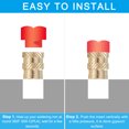 thumbnail image 4 of Uxcell Brass Threaded Insert Metric Knurled Nuts Heat Set Insert for Industrial Projects and Electronics 20 M2.5x6x4.5 mm, 4 of 6