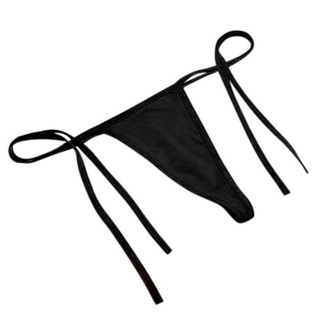 Bigersell String Bikini Underwear for Women Clearance Thermal Underwear High Cut Panty Style P-1688 Cotton Boyshort Panties Ladies Thong Underwear Briefs Mid Waist Women s Briefs Black One Size