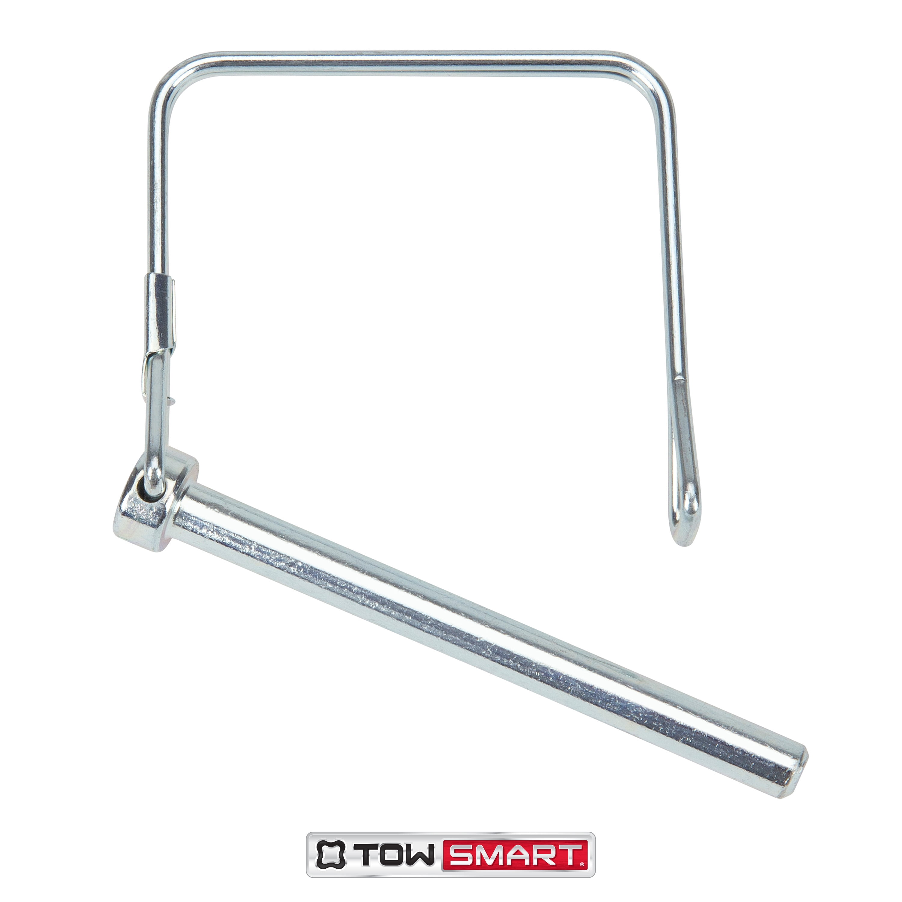 TowSmart Trailer Coupler Safety Pin, Quick Latch, 1/4in Pin, 2-3/4in Span, Zinc Plated Steel, 7366