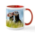 thumbnail image 2 of CafePress - Puffin Pair Mug - 11 oz Ceramic Mug - Novelty Coffee Tea Cup, 2 of 6