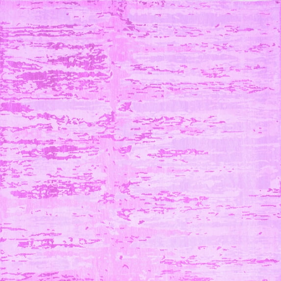 Ahgly Company Indoor Square Abstract Purple Contemporary Area Rugs, 8' Square